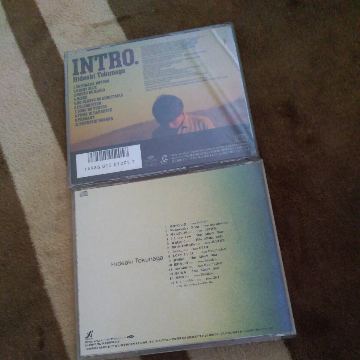 ■徳永英明■「INTRO.」「INTRO.II」■ベスト・アルバム■CD 2枚 セット■♪レイニーブルー♪輝きながら…♪壊れかけのRadio♪■の画像2