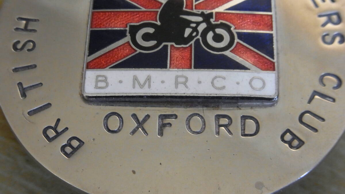 BRITISH MOTORCYCLE RIDERS CLUB OXFORD BADGE 英国 モーターサイクル ライダーズクラブ バッジの画像3