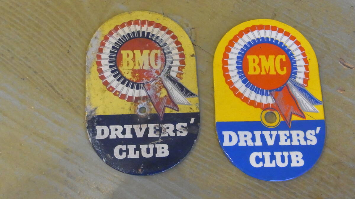 BMC MINI ミニクーパーDRIVERS CLUB BADGE ドライバーズクラブバッジ 本物とリプロ MINI COOPER Sの画像2