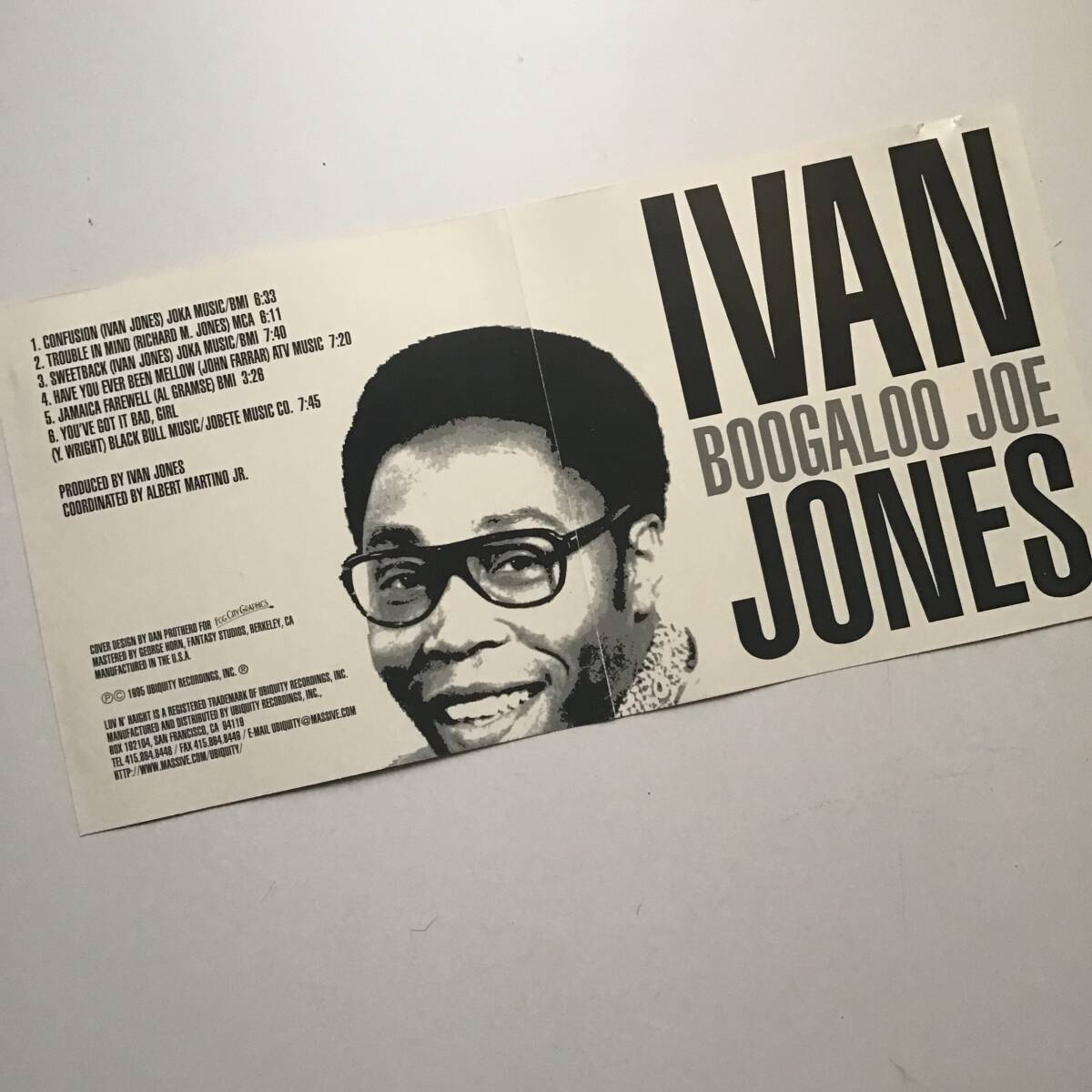 【初期 US盤 Luv N' Haight】Ivan“Boogaloo”Joe Jones Sweetback アイヴァン”ブーガルー”ジョー ジョーンズ レア グルーヴ Soul Jazz 