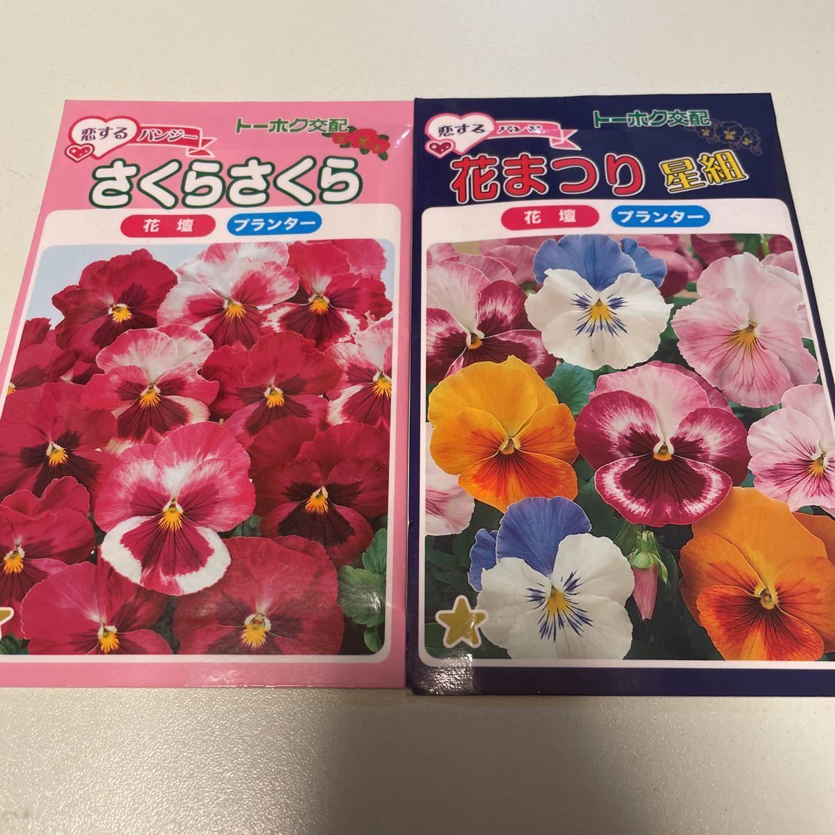  pansy. kind 30 bead set Sakura Sakura flower ... star collection color Mix to- ho k* kind sack less viola. kind 