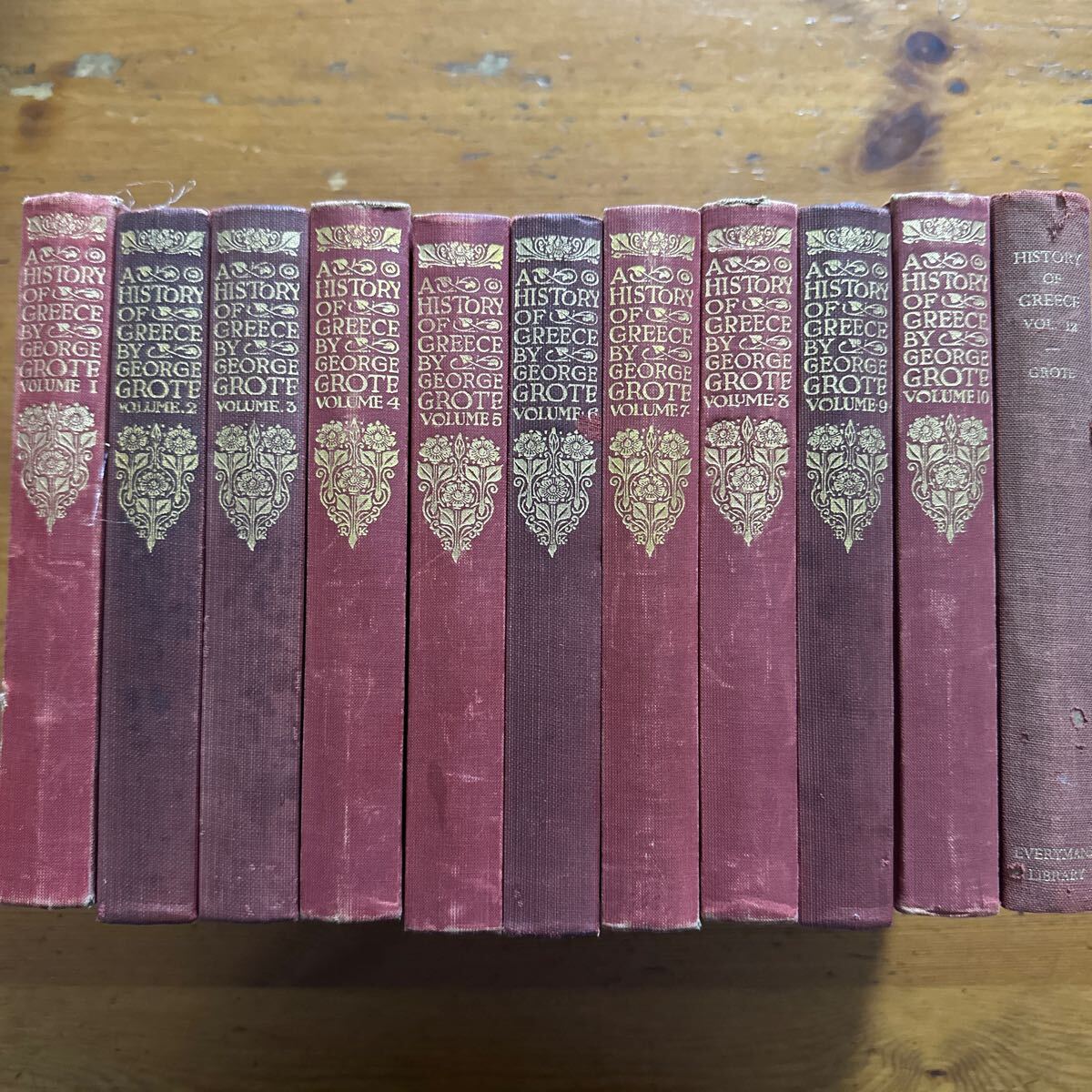 4261 foreign book HISTORY OF GREECE 1-10/12 volume GEORGE GROTE Greece. history EVERYMAN LIBRARY