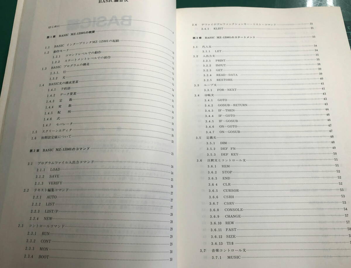SHARP MZ-2000 用 マニュアル ( BASIC MONITOR MANUAL )の1冊のみ SHARP MZ-2000 用 マニュアル ( BASIC MONITOR MANUAL )の1冊のみ