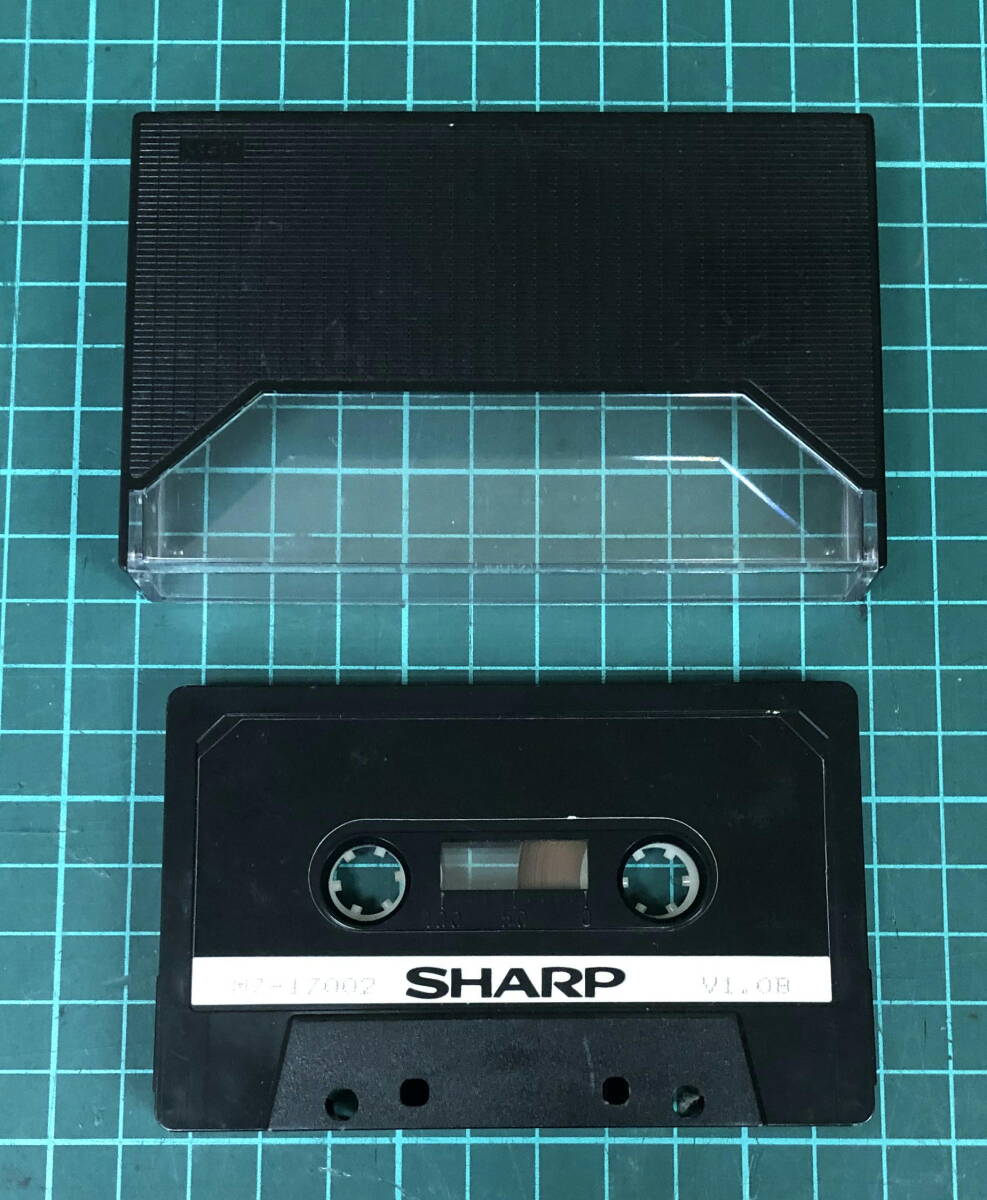 SHARP MZ-2000 用 ソフト COLOR TAPE BASIC ( MZ-1Z002 ) のテープ1本とケースのみ 現状ジャンク品の画像2