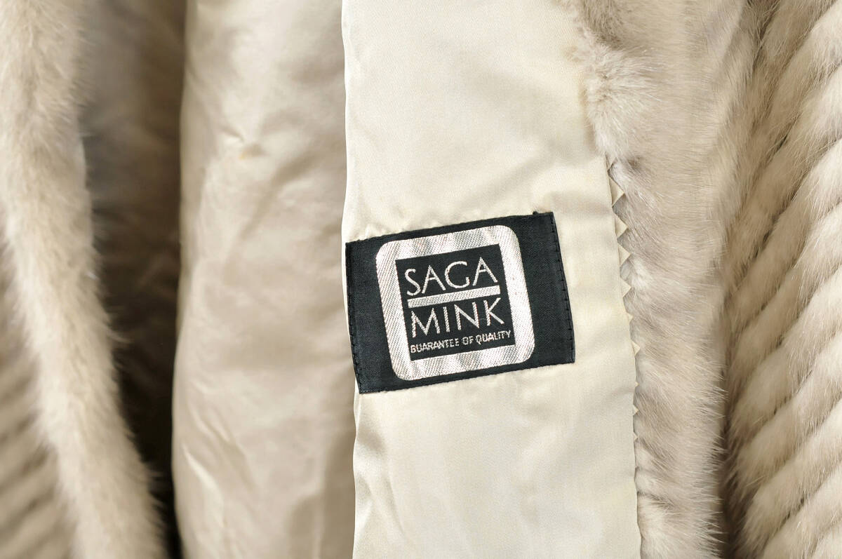 【毛皮】　SAGA MINK　ハーフコート　11号　箱無　レディースファッション　0304013-2