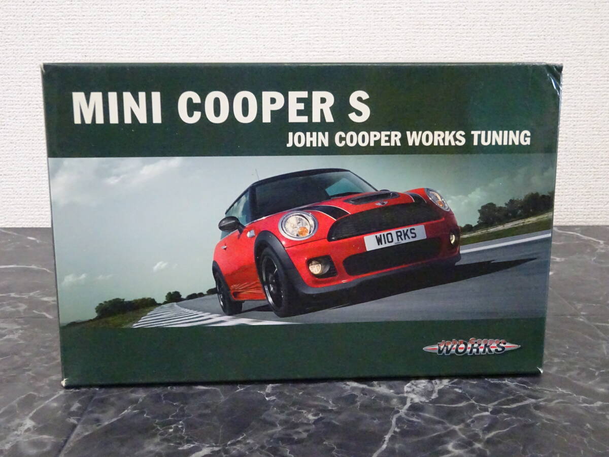 【ミニカー】 京商 1/18 MINI COOPER S JOHN COOPER WORKS TUNING (レッド) 開封の画像1