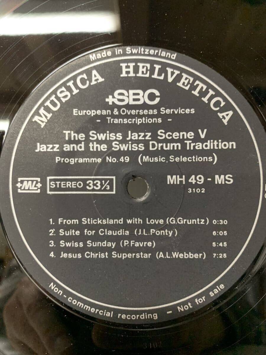 2lp The Swiss Jazz Scene V Jazz and the Swiss Drum Tradition The Swiss Jazz Scene VI Musica Helvetica MH 49+50 Switzerland 1973_画像5