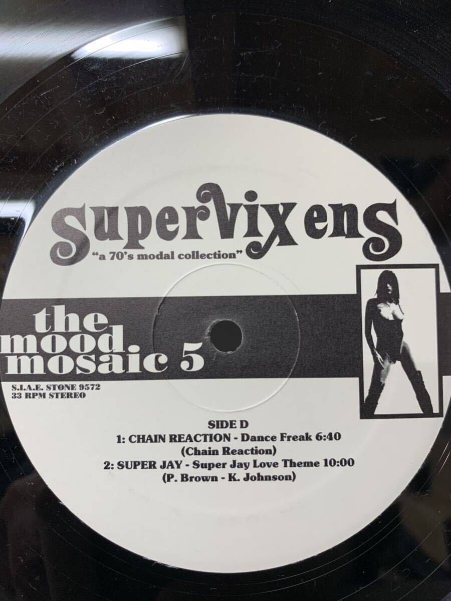 稀少 The Mood Mosaic 5 Supervixens Yellowstone Records STONE 9572 LP Electronic Funk disco 1977 Italy 2LP セクシージャケット　_画像6