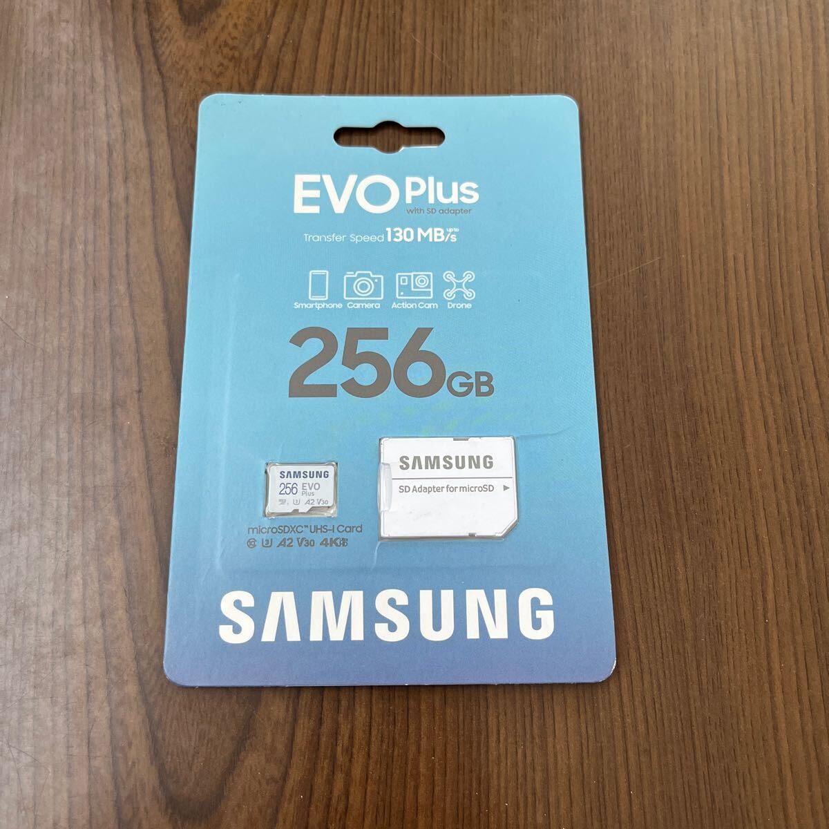 604p1026☆ microSDXC 256GB EVO Plus UHS-I U3 V30 4K A2対応 Samsung サムスン 専用SDアダプター付 MB-MC256KA/APC の画像1