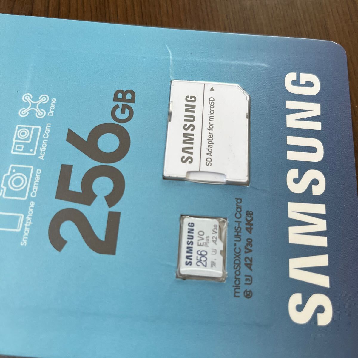 604p1026☆ microSDXC 256GB EVO Plus UHS-I U3 V30 4K A2対応 Samsung サムスン 専用SDアダプター付 MB-MC256KA/APC の画像7