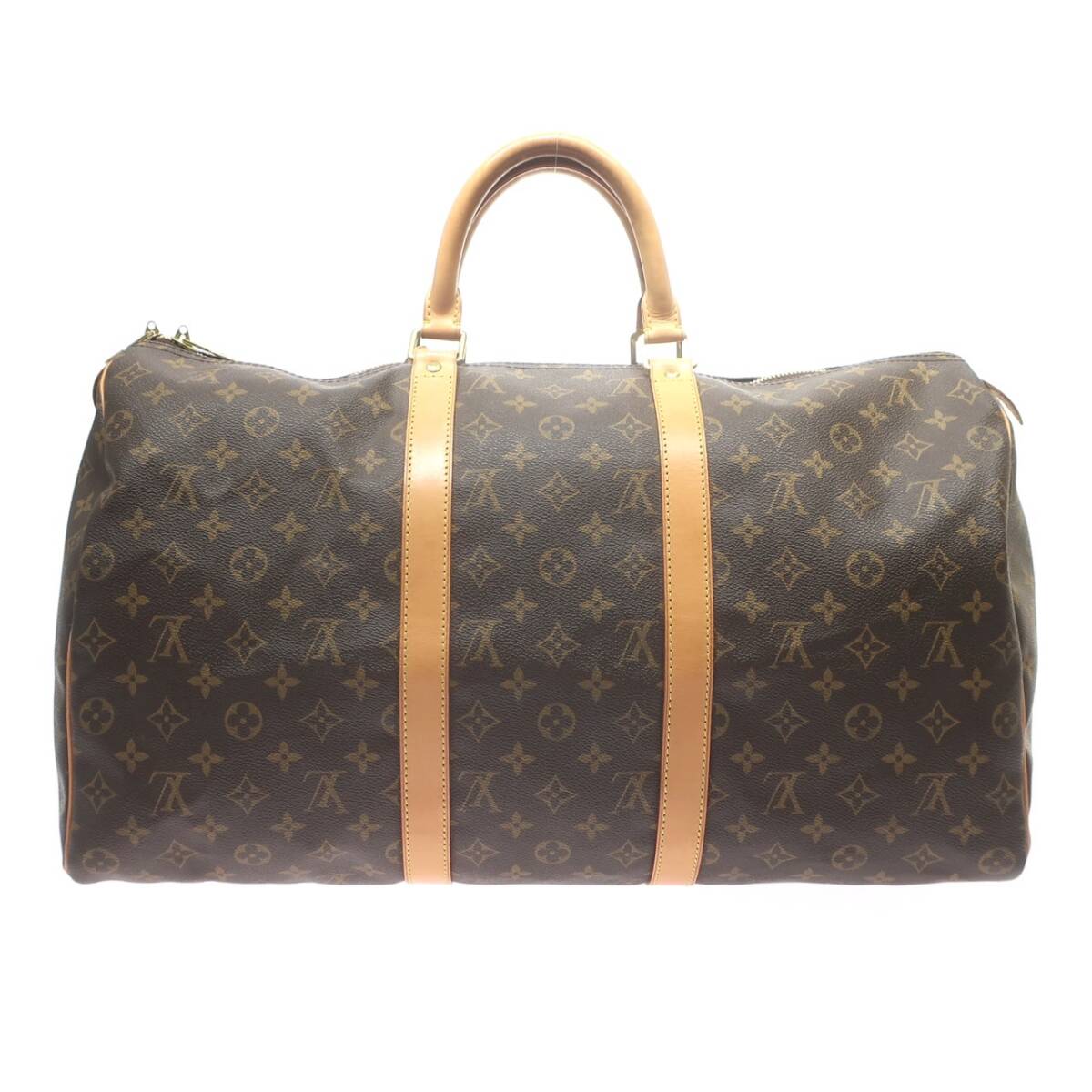 1円スタート 美品 LOUIS VUITTON ルイヴィトン キーポル50 M41426 FL1010 モノグラム ボストンバッグ トラベルバッグ 旅行かばん ブラウンの画像2