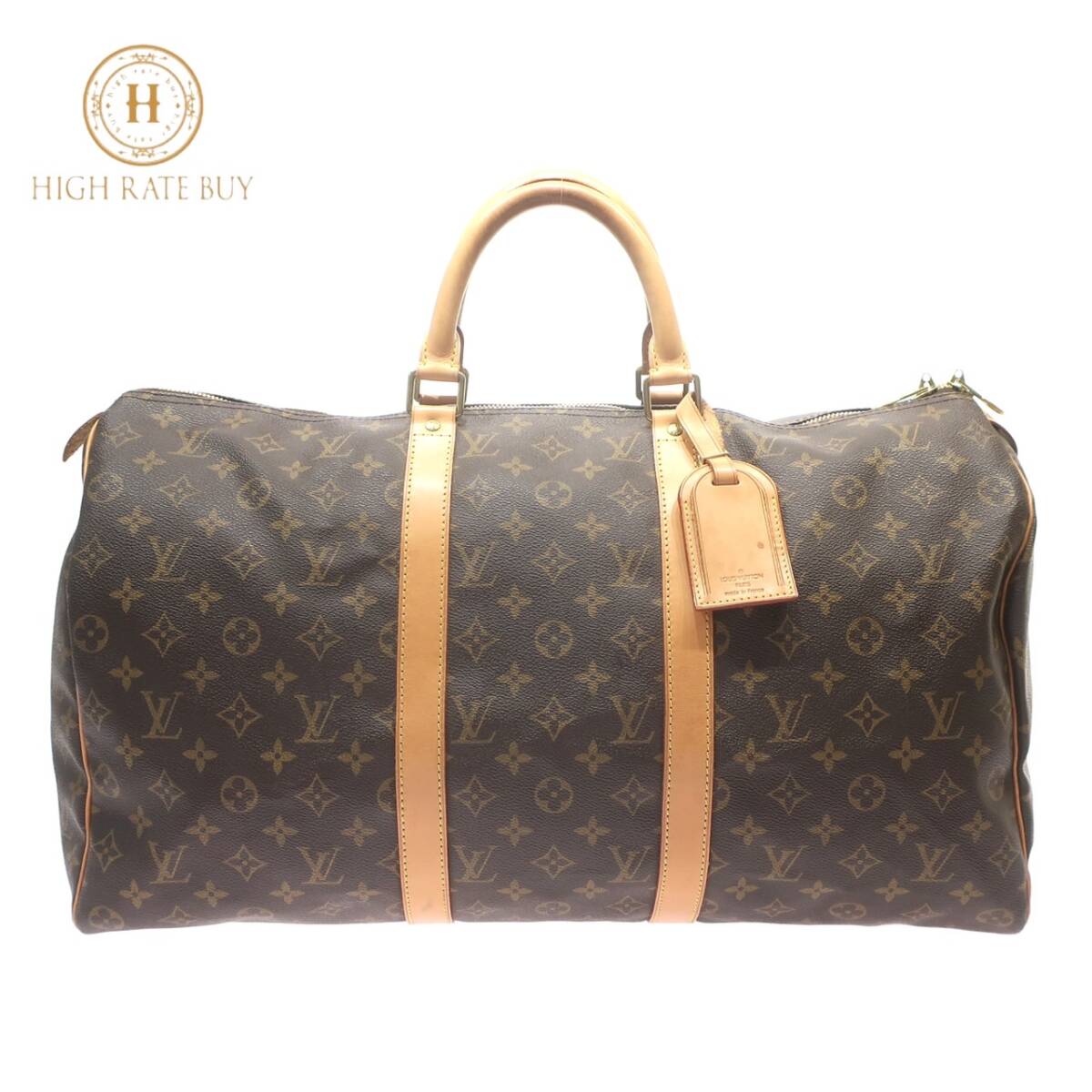 1円スタート 美品 LOUIS VUITTON ルイヴィトン キーポル50 M41426 FL1010 モノグラム ボストンバッグ トラベルバッグ 旅行かばん ブラウンの画像1