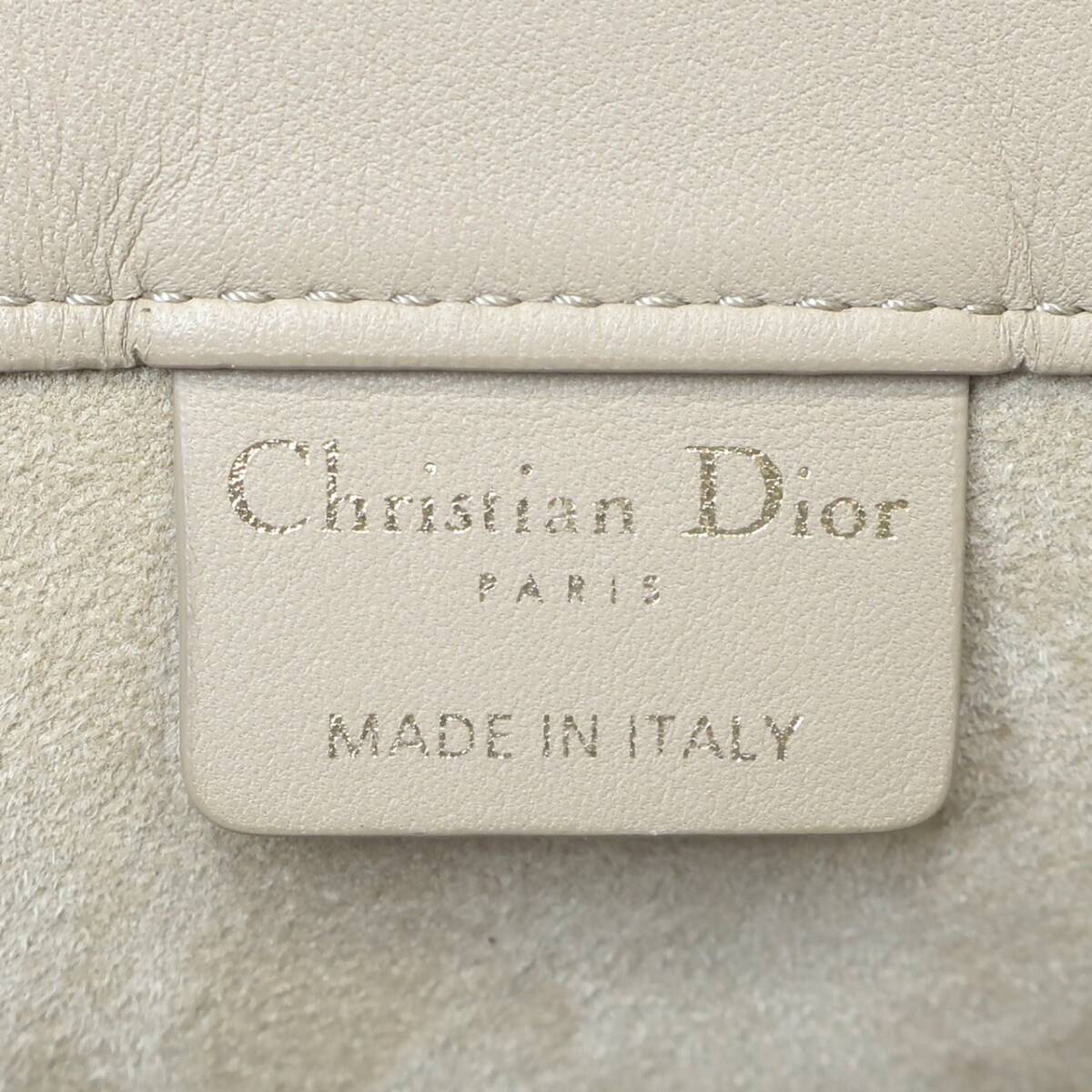 1円スタート Christian Dior クリスチャンディオール ブックトート ミディアム ブランドロゴ レザー トートバッグ ベージュ レディースの画像8