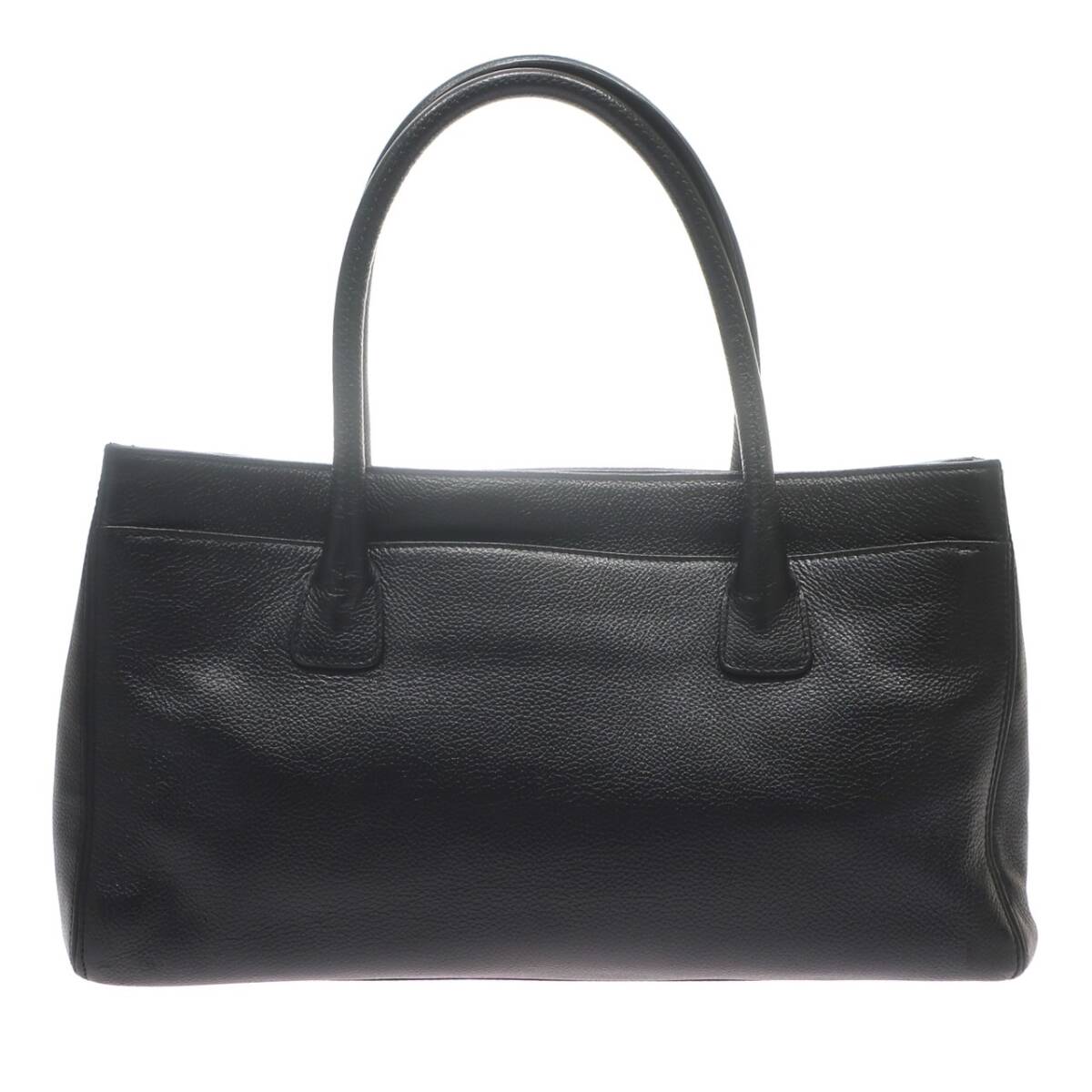 1 иен старт CHANEL Chanel 2.55 executive большая сумка черная икра s gold серебряный металлические принадлежности ручная сумочка кожа черный женский 