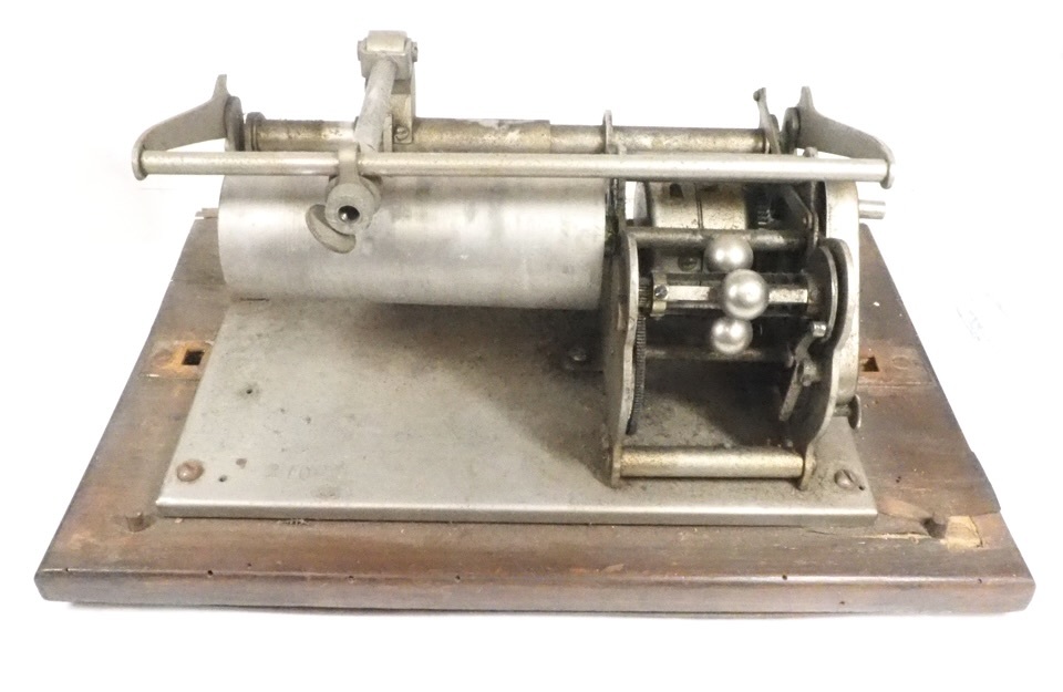 フランスアンティーク パテ(PATHE)社 蓄音機 円筒型レコード36個 木箱部品の不足多数 要修理品 置物 インテリア 1900年頃 SMN604_画像2