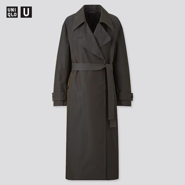 UNIQLO U ユニクロ ルメール トレンチコート L ダークグレー オーバーサイズ バーバリー UUUU ジルサンダー_画像1