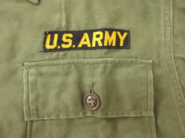 米軍実物　ユーティリティーシャツ　コットンサテン　OG107_画像6