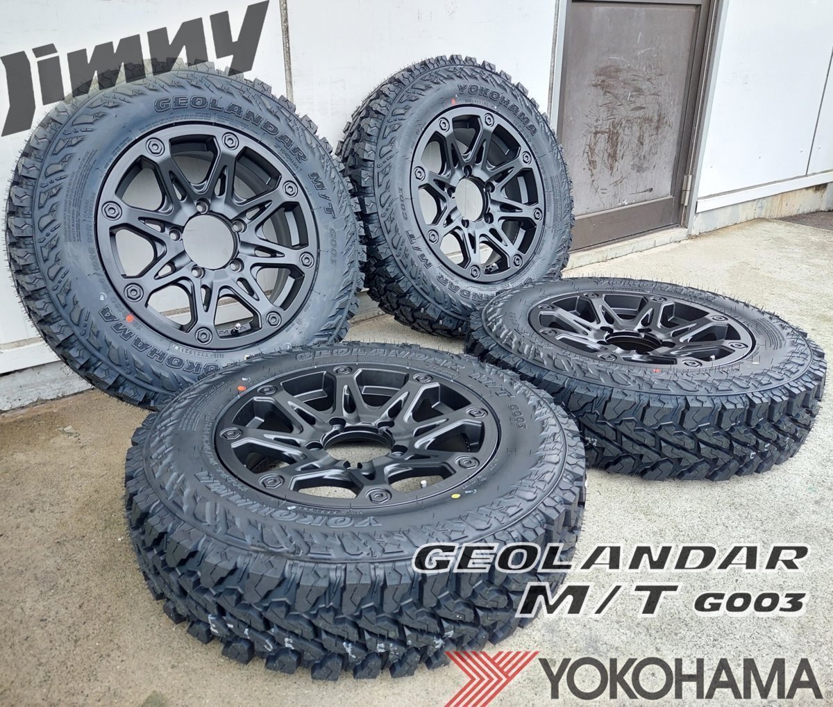 5月入荷 新品!! ジムニー JB64 JB23 JA BDX08 ヨコハマ ジオランダー MT G003 185/85R16 タイヤホイールセット 16インチ マッドタイヤ_画像4