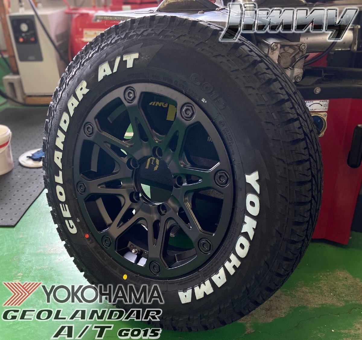 5月入荷 ヨコハマ ジオランダー AT 185/85R16 ジムニー JB64 JB23 JA BDX08 G015 タイヤホイールセット 16インチ ホワイトレター_画像6