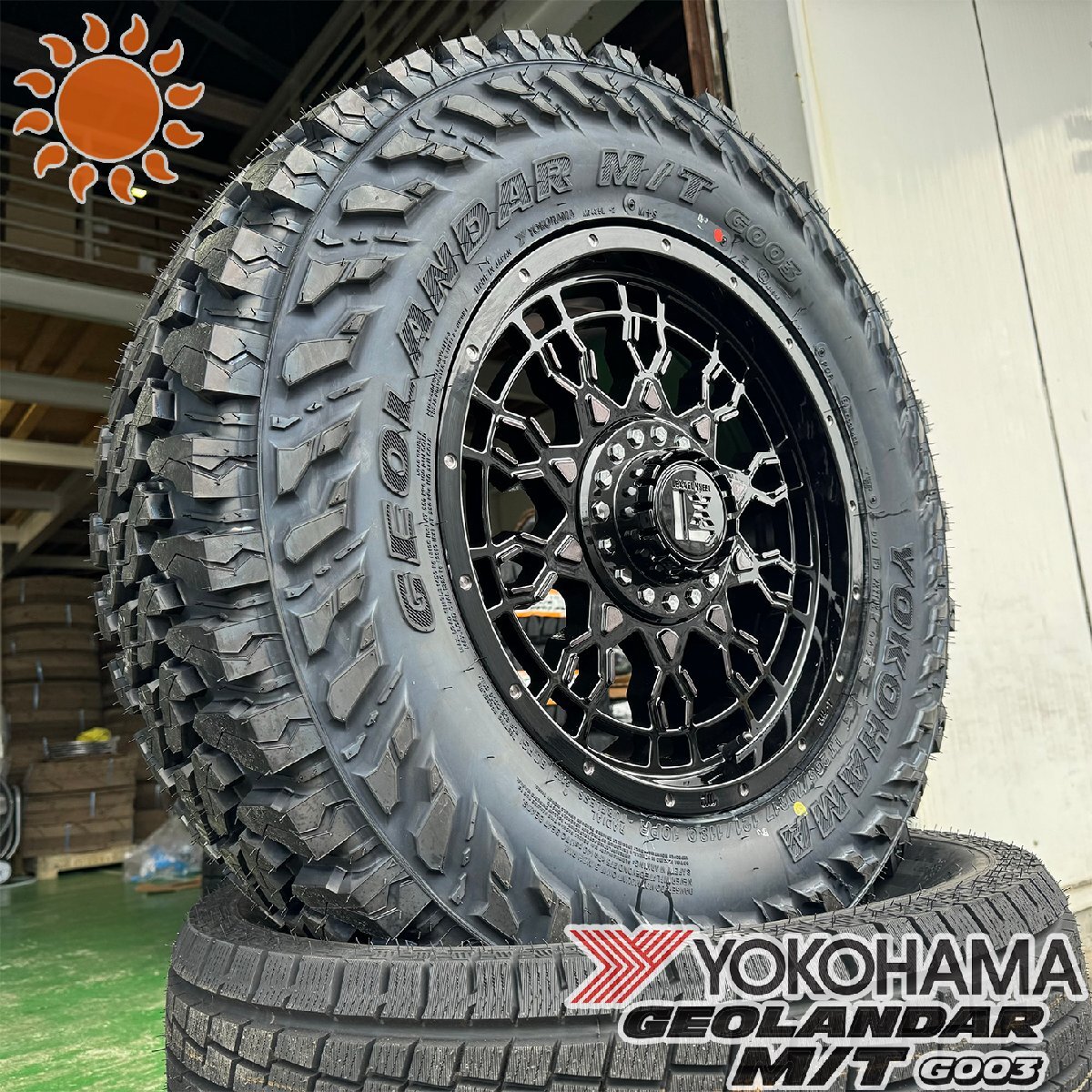 ラングラーJK JL 17インチ 背面用付き（5本セット）タイヤホイールセット ヨコハマ ジオランダー G003 MT 285/70R17 265/70R17 PreDator_画像7