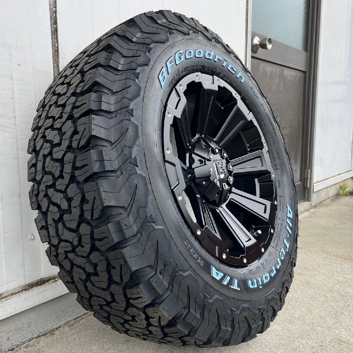 サバーバン タホ H3 シルバラード 17インチ タイヤホイール 4本セット BF Goodrich オールテレーン KO2 265/65R17 265/70R17 DeathRock_画像2