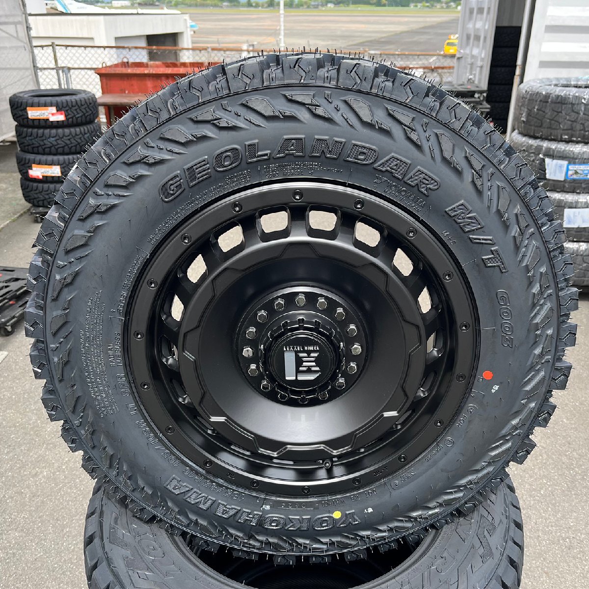 ジムニー JB64 JB23 4本セット ヨコハマ ジオランダー MT G003 185/85R16 タイヤホイール 16インチ SwaGGer スワッガー_画像10