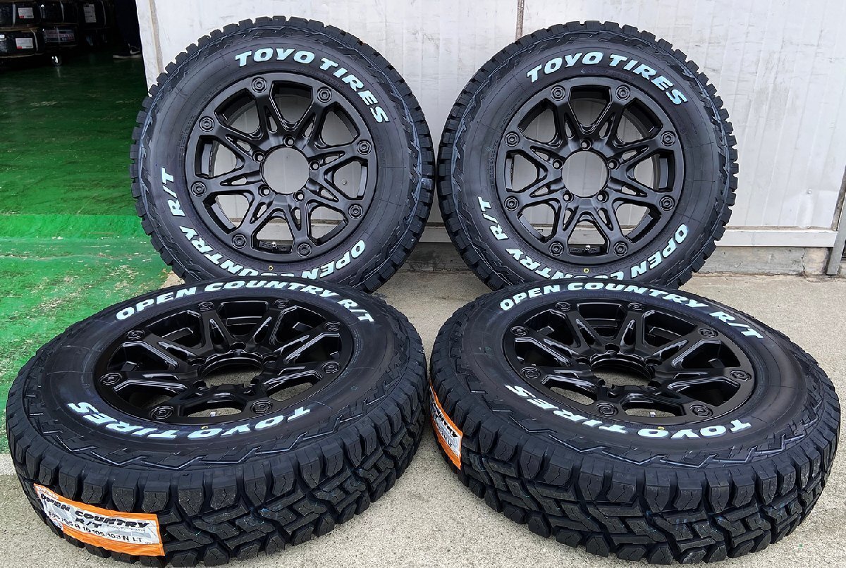 5月入荷 5本セット（背面用付き）ジムニー タイヤホイール 16インチ BDX08 TOYO オープンカントリーR/T 185/85R16 ホワイトレター_画像1