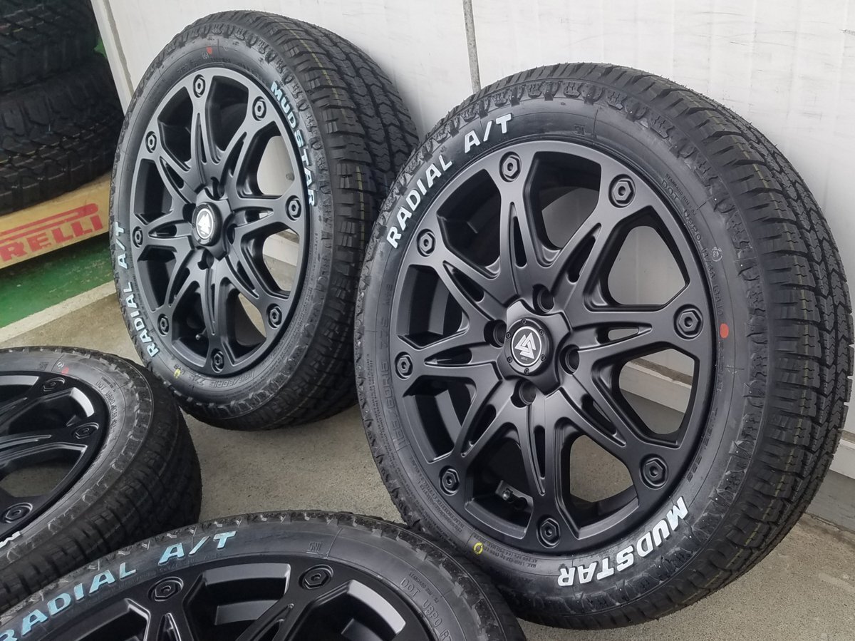 ハイゼットジャンボ エヴリィ ウェイク ハスラー マッドスター ラジアル AT 165/60R15 タイヤホイール 15インチ ホワイトレター_画像4