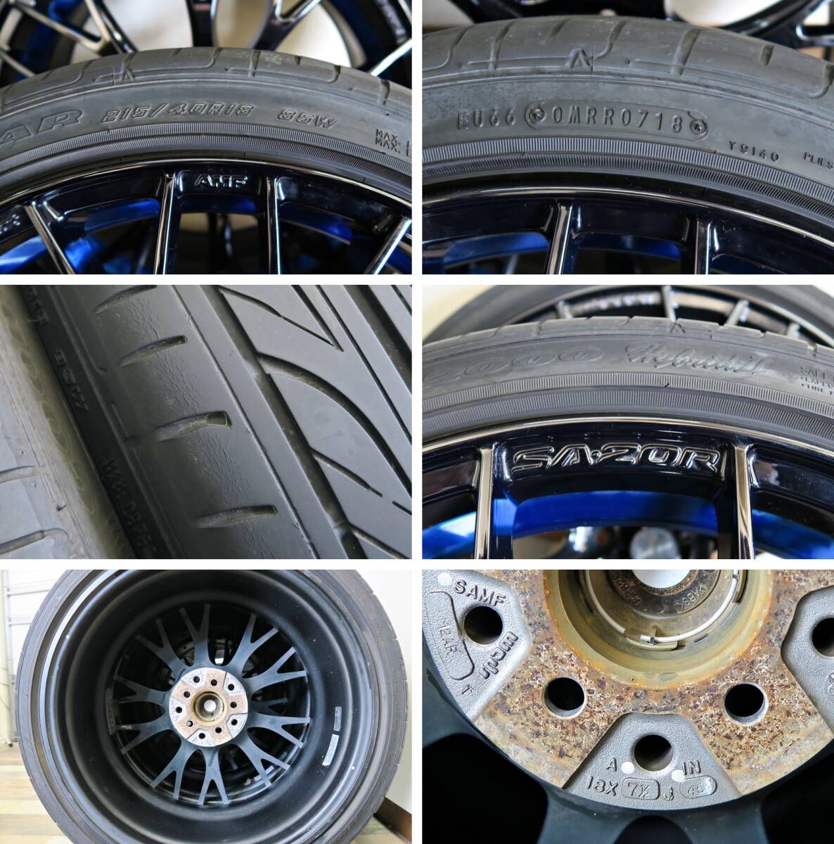 ★WEDS SPORT SA20R☆EAGLE 215/40R18☆7.5J 45 PCD100 5H★管理4225_画像8