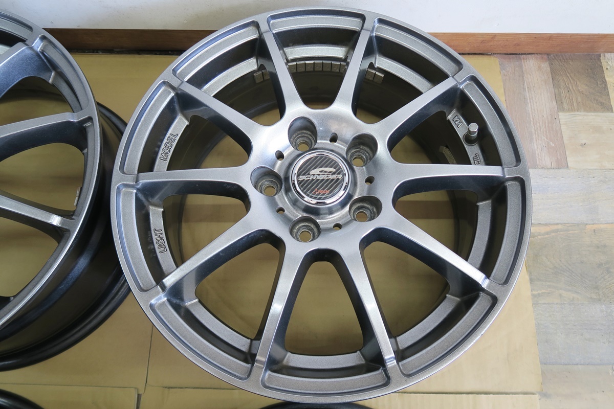 ★A-TECH シュナイダー 16インチ 6.5J インセット48 PCD114.3 5H ハブ径73★管理4209_画像3