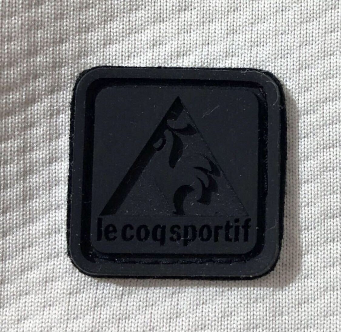  large size * le coq sportif GOLF Le Coq Golf * Logo embroidery jersey cloth full Zip Golf the best light gray LL