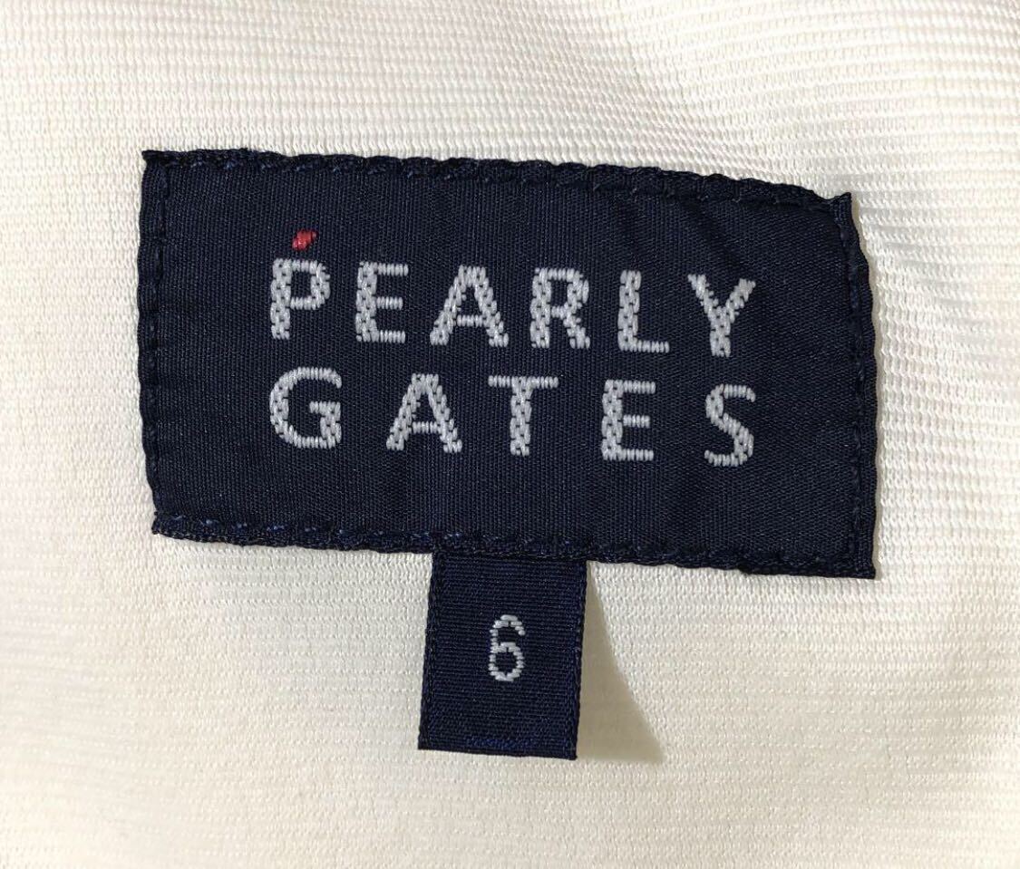 大きいサイズ ● PEARLY GATES パーリーゲイツ ● ロゴ エンブレム スマイル 刺繍 裏起毛 ストレッチ素材 ゴルフ パンツ ホワイト 6の画像6