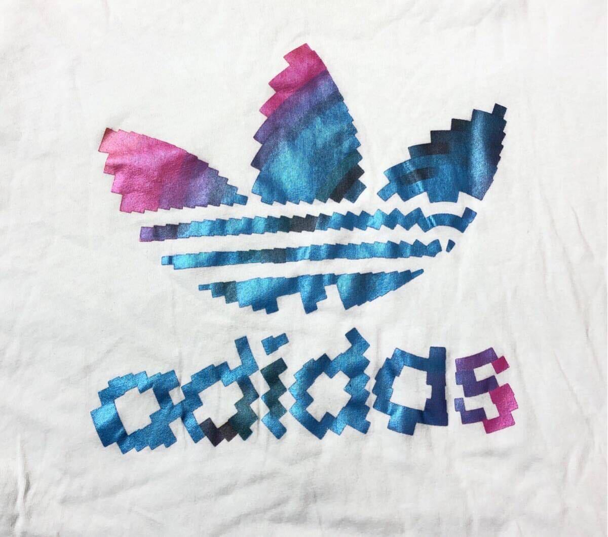 ● adidas originals アディダス オリジナルス ● ビッグ トレフォイル ロゴ TRF SER TEE ABC-MART限定 半袖 Tシャツ ホワイト L_画像4