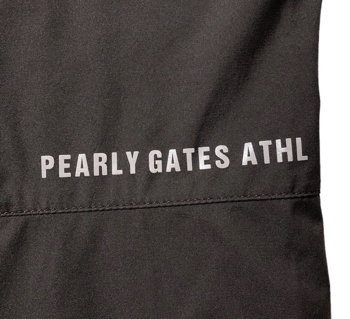 ● PEARLY GATES パーリーゲイツ ● ロゴ 89ナンバリング プリント ストレッチ素材 ゴルフ ナイロン パンツ ダークブラウン 5_画像6