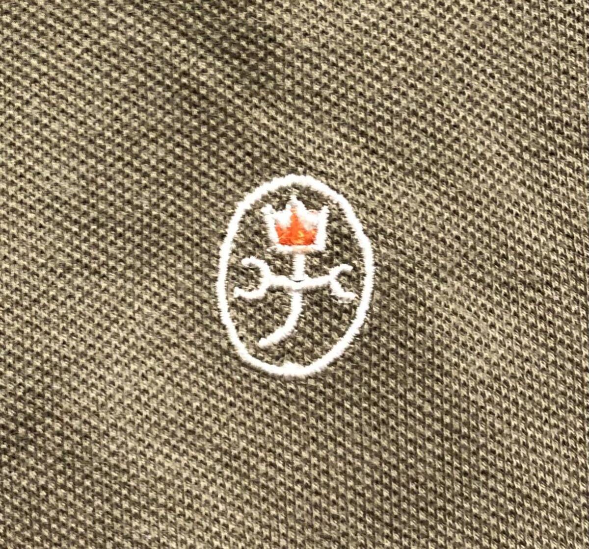 ■ CASTELBAJAC SPORT カステルバジャック ■ 家紋 ロゴ 刺繍 半袖 ポロシャツ カーキ 3_画像5