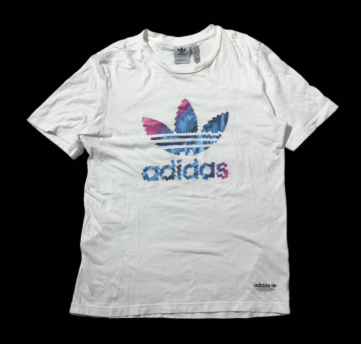 ● adidas originals アディダス オリジナルス ● ビッグ トレフォイル ロゴ TRF SER TEE ABC-MART限定 半袖 Tシャツ ホワイト L_画像2