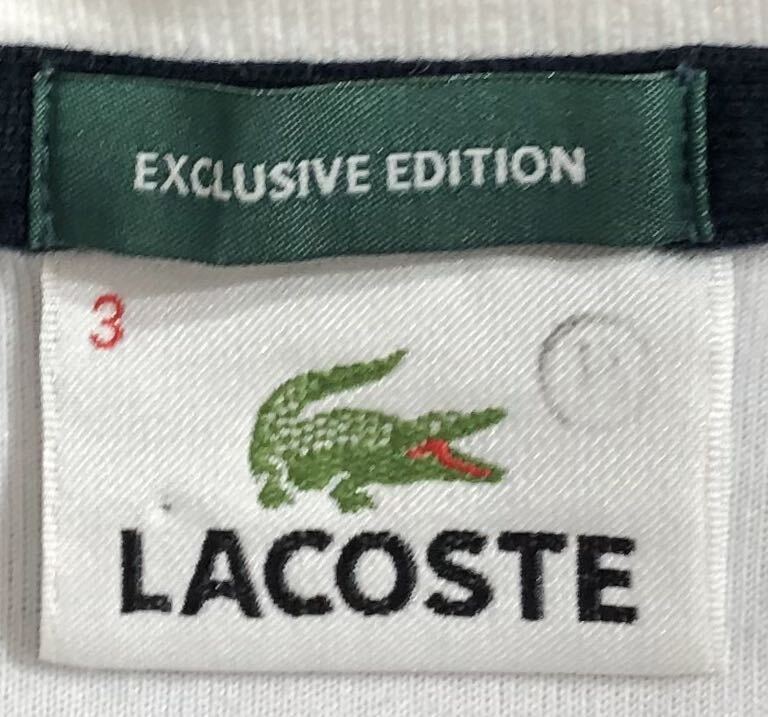 ■ LACOSTE ラコステ ■ ワニ ロゴ 刺繍 パイル地 半袖 ポロシャツ ホワイト 3_画像4