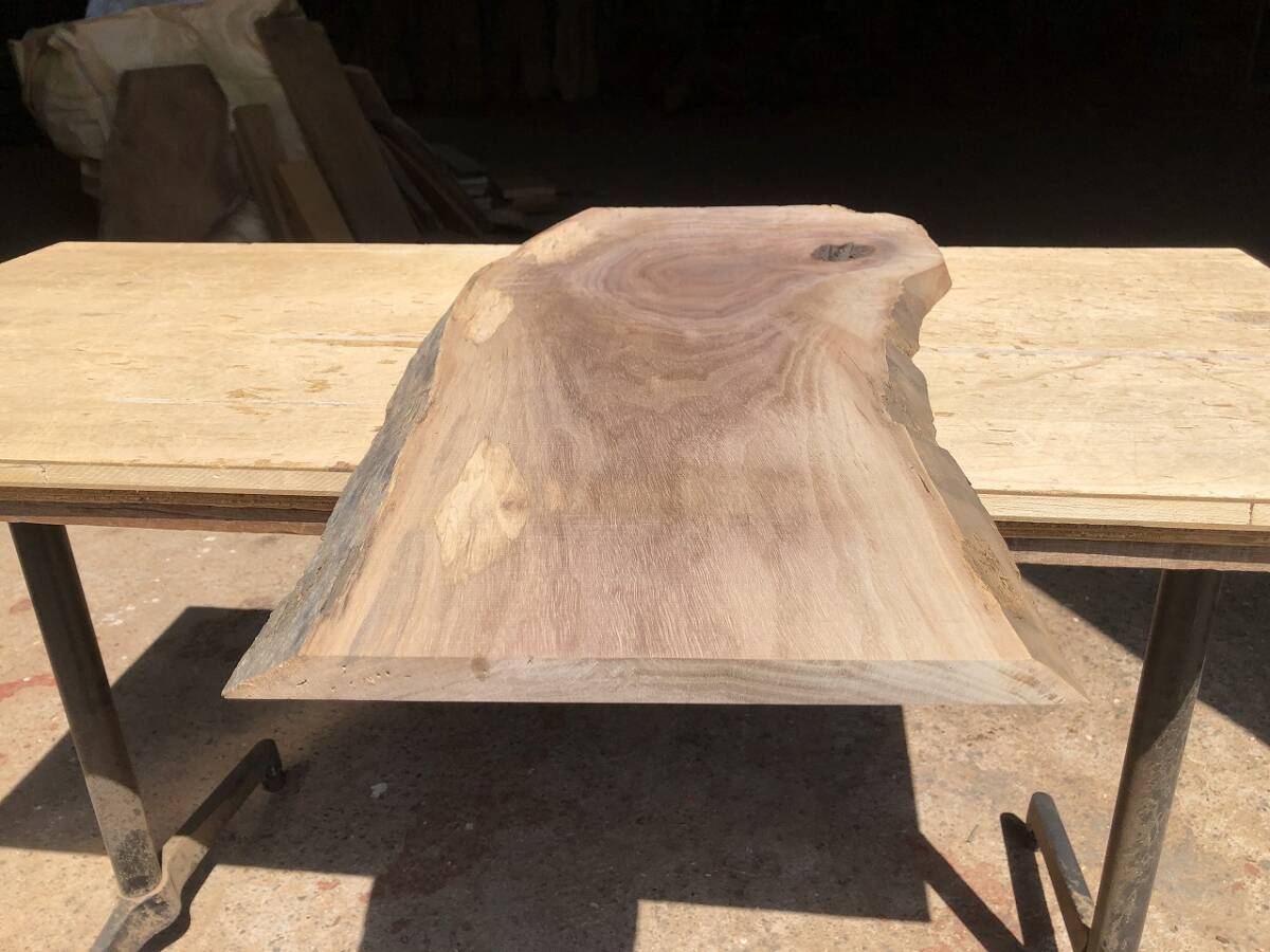 送料無料！【S711G】ウォルナット 857～865×～410×19㎜ 板材 乾燥材 木工 DIY 材木 天然木 無垢材《銘木すずめや》の画像6