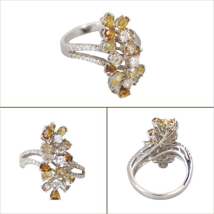 ※※【金宝堂オークション中】※※　　　K18WG ダイヤモンドファッションリング D2.74ct #14 レディース【新品】(JD-E942302)_画像3