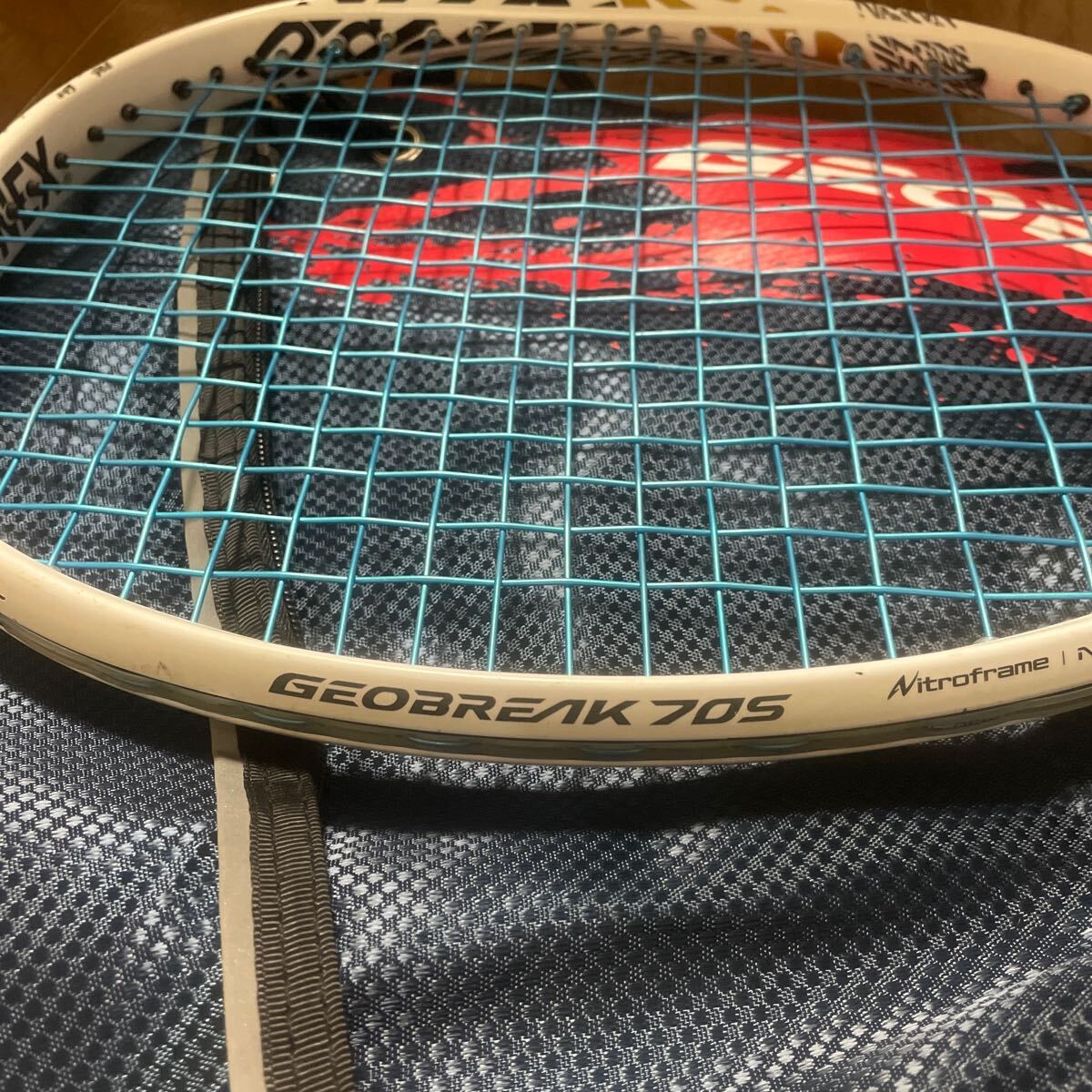 YONEXジオブレイク70sマットホワイト 定価26,400円 1年使用　テニスラケット ヨネックス 軟式テニス_画像9