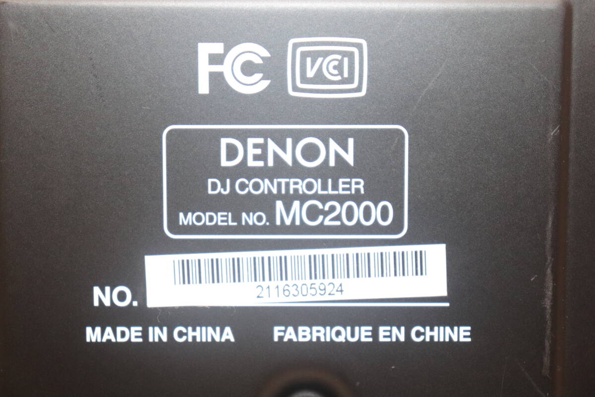 【１円～】DENON デノン MC2000 DJコントローラー 高音質 ターンテーブル DJ リミックス 音楽機材 デジタルDJコントローラーの画像6