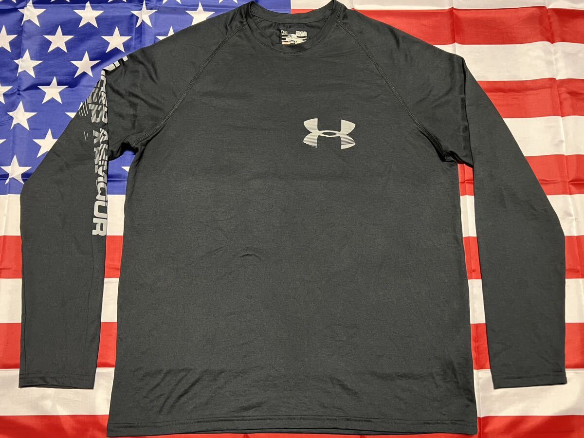  новый товар не использовался MADE IN USA UNDER ARMOUR HEAT GEAR LOOSE длинный рукав рубашка MEDIUM