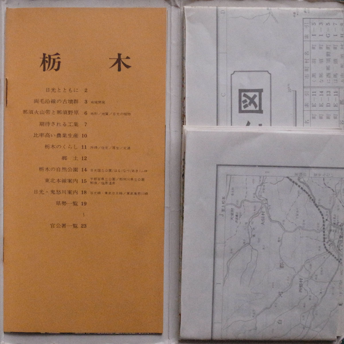 1971年1月版　栃木県　分県地図　昭文社 エアリアマップ　_画像2