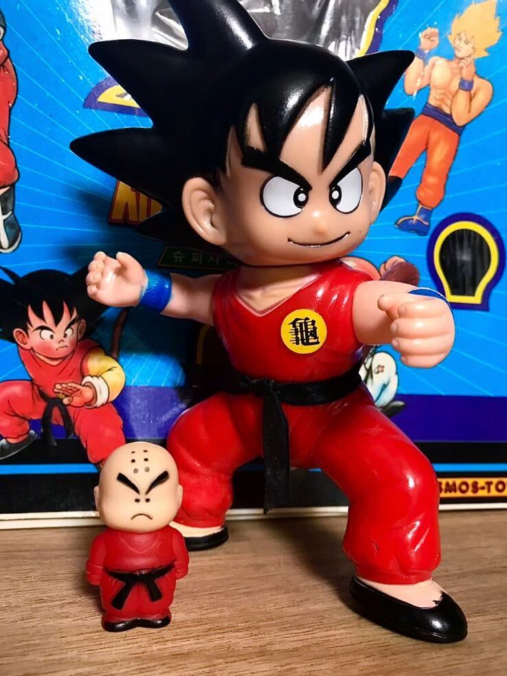 ☆希少！初期ドラゴンボール 孫悟空 パチ(無版権) スタンダードソフビ セット 韓国製 箱付き