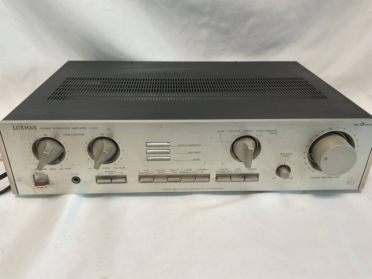 LUXMAN stereo amplifier L-220 present condition goods 