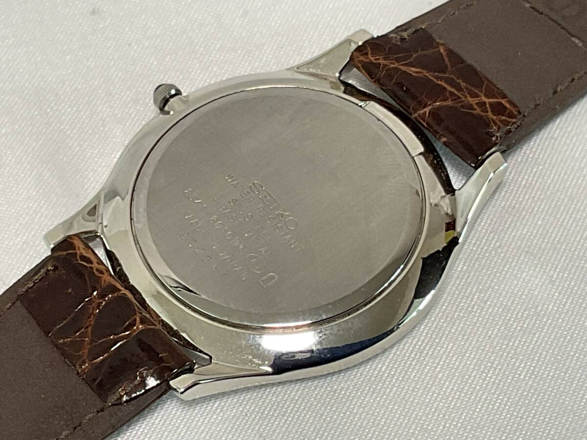 SEIKO DOLCE メンズクォーツ 8J41-8010 電池交換済 ケースサイズ35㎜ 可動品_画像3