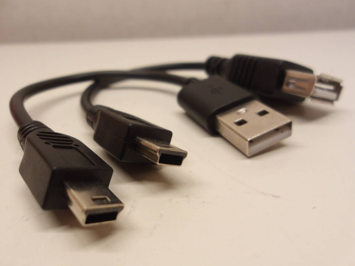 mini USB Type-B　充電器ケーブル　２個セット　新品未使用_画像2