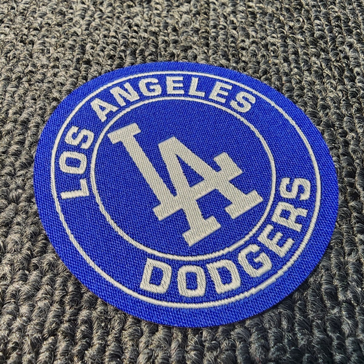 新品 アイロンワッペン パッチ 野球  Los Angeles Dodgers 大谷翔平 山本由伸 ブルー ロサンゼルス ドジャース LA ワッペンの画像2