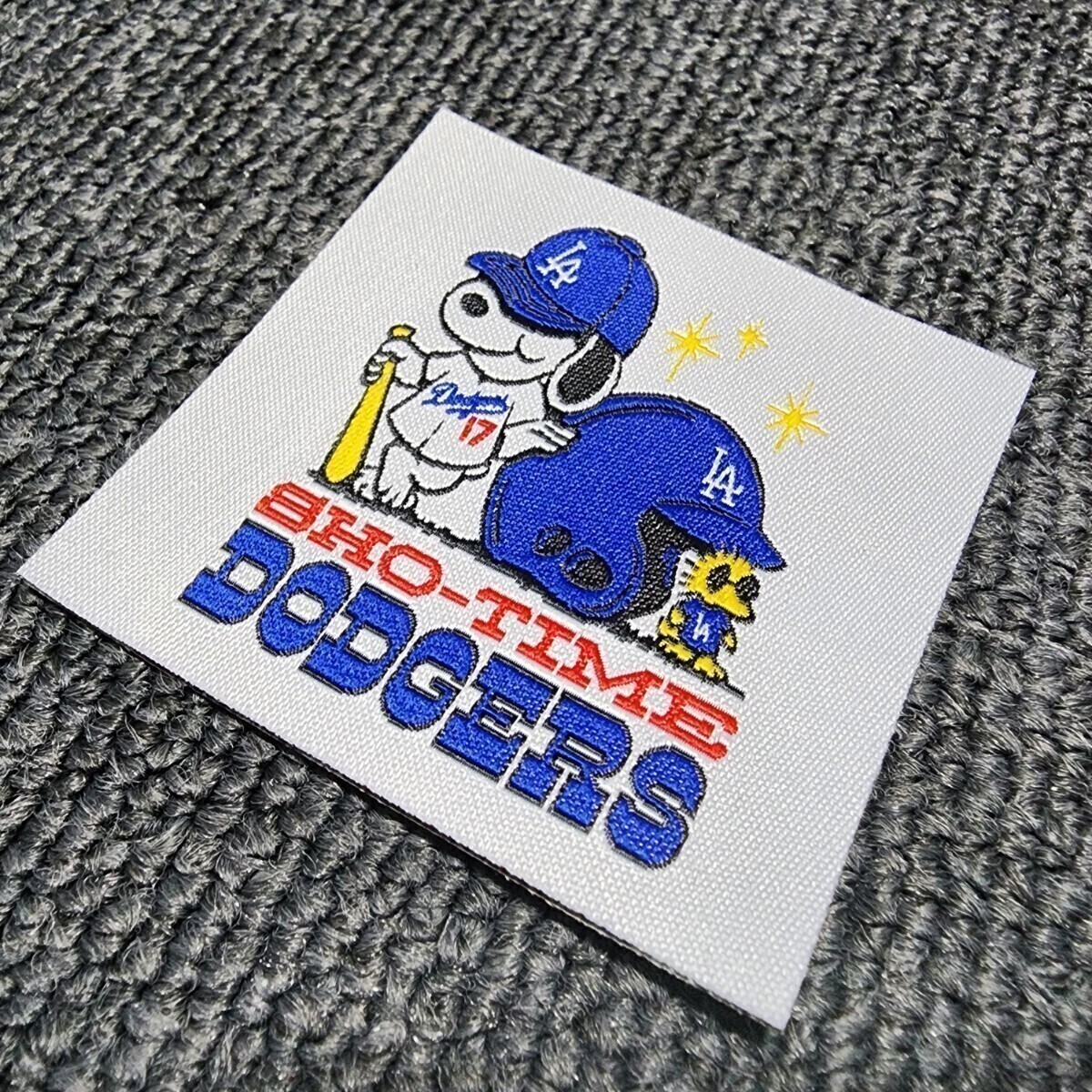 新品 アイロンワッペン 野球  Los Angeles Dodgers 大谷翔平 Shotime ロサンゼルス ドジャース スヌーピー パッチ の画像3