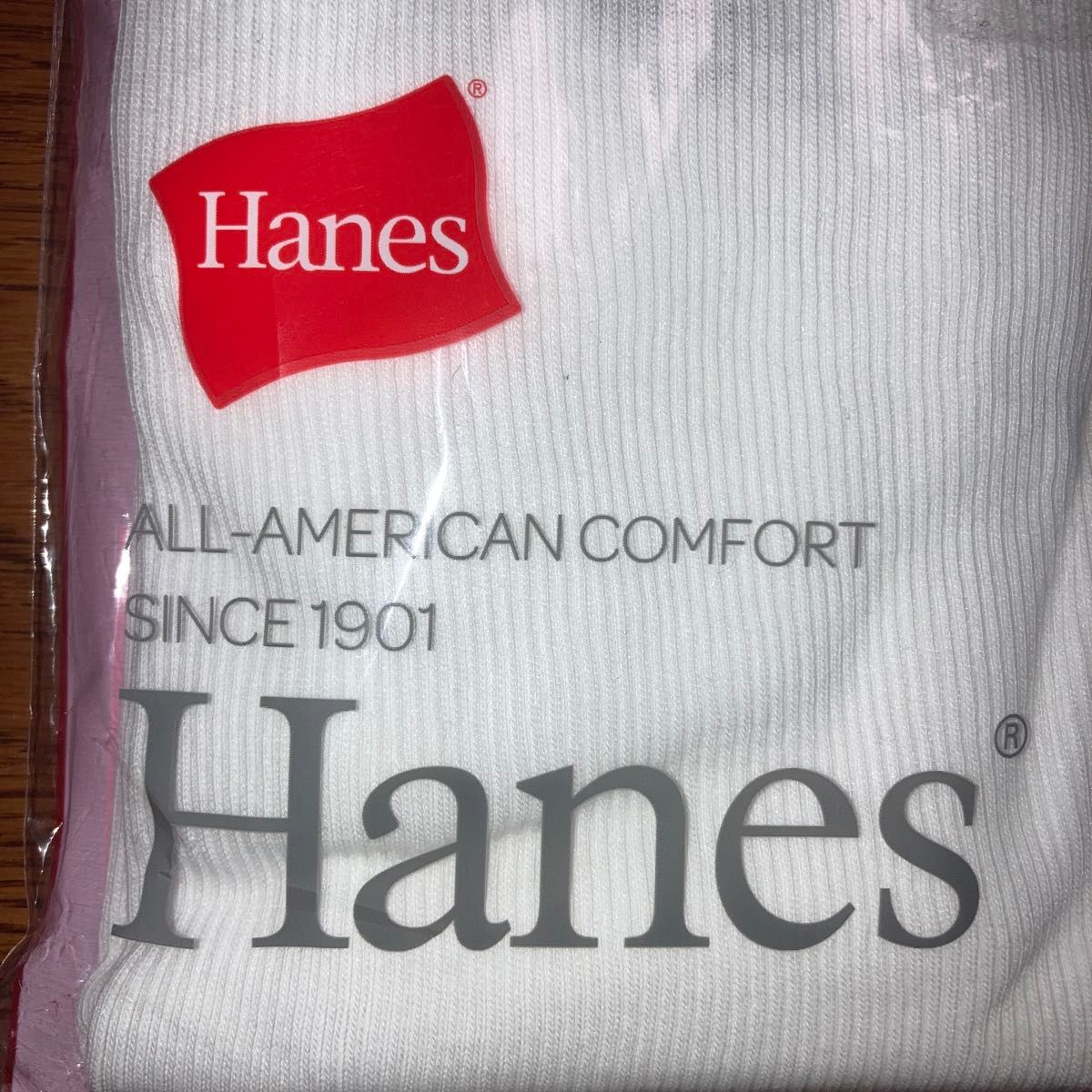 新品　Hanes Lサイズ　白タンクトップ　肌着　インナー　トップス